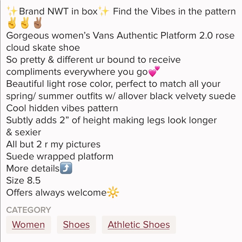 LAST 5 Star Vans Suede Rose Cloud Vibes Skate - Picture 8 of 8
